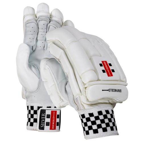 Silver Batting Gloves