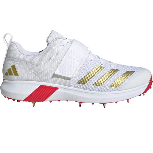 AdiPower Vector Spike Shoes (White/Gold/Red)